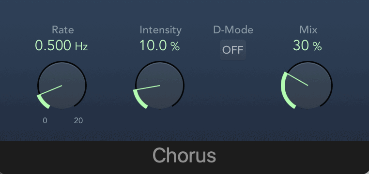 Chorus plugin in Logic Pro